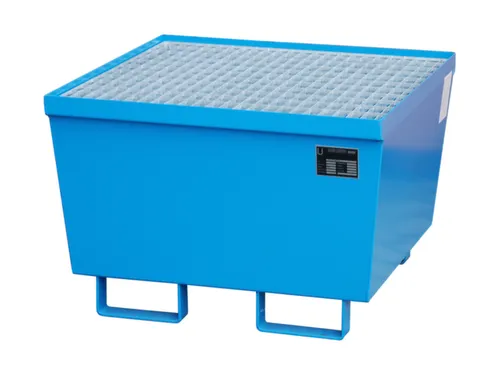 Opvangbak 1x 200l Opvangvol. 215l Blauw 545x 800x 800mm Rooster