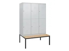 Dubbeldekse dekenkist,HxBxD 1950x1200x815mm,3x2vak.,vak B 400mm