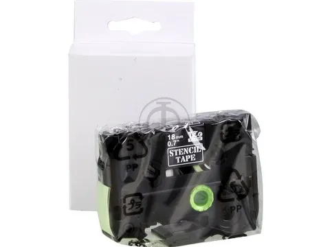 Ruban pochoir P-touch pour Ste-141 noir 18mm