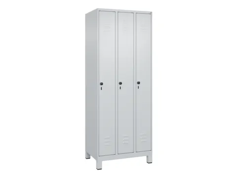 locker,HxBxD 1950x750x500mm,3vak,vak B 250mm,draaigrendel,voeten