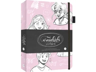 Schetsboek CreaChick Pink 108 pagina's Hardcover - 3