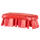 Vikan 3891-4 UST Kleine Werkborstel Harde vezel 176mm Rood