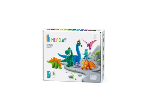 Hey Clay Klei set Dinos 15 delen
