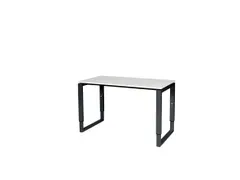 Domino Plus Bureau Hoogte Verstelbaar 1200x600mm Wit 25mm Zwart