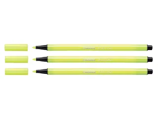 Viltstift STABILO Pen 68/024 medium neon geel - 1