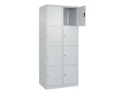 lockerkast,HxBxD 1850x800x500mm,2x4vakken,vak B 400mm,cil.-slot