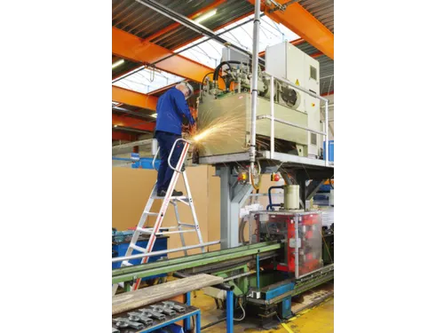 platformladder,bordes HxBxD 1650x440x400mm,7treden,aluminium