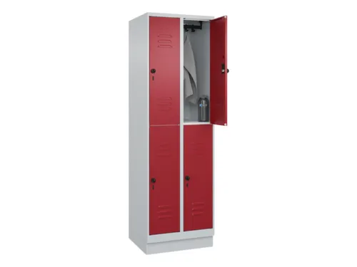 dubbeldekse locker,HxBxD 1950x600x500mm,2x2vak.,vak B 300mm