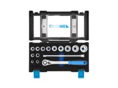 19 DMU-20 Jeu de douilles 1/2 15pièces 6pans 10-32mm