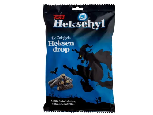Heksendrop Heksehyl zoute salmiakdrop zak 1kg