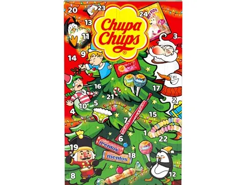 Chupa Chups snoep adventskalender, doos van 180 gram