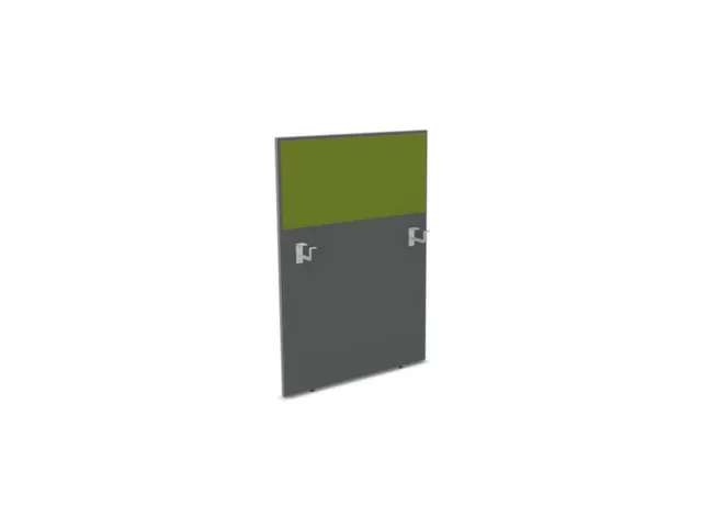 baliepaneel bureau aanbouw links MS-donkergrijs BN7048-groen 800mm