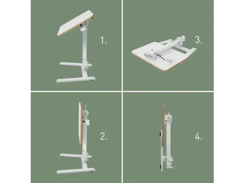 Zit-Sta bureau Leitz ergo compact inklapbaar 460x740x650mm wit