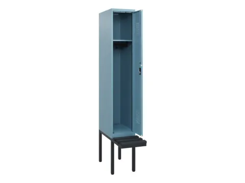 locker met bank,HxBxD 1950x300x815mm,1vak,vak B 300mm,cilinderslot