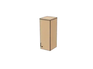 opzetkast v. kast met openslaande deuren NE-esdoorn 1070x400x445mm - 1