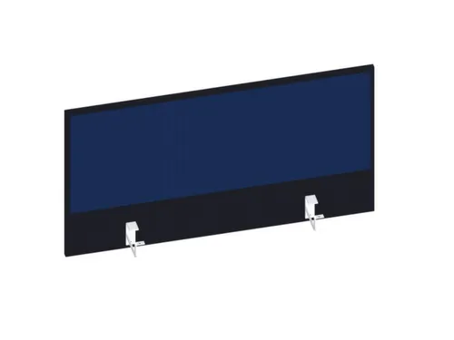 baliepaneel,v. bureau,aanbouw achter,B 1000mm,CC-zwart,BN6016-blauw