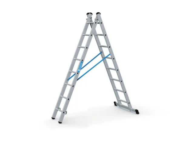 Multifunctionele Reformladder 2-Delig Aluminium L 2 42-4 10M 2X8Treden