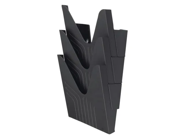 Porte-brochures Avery Nr 144 Mural Folio Haut 3 Bacs Noir