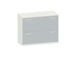 hangmappenkast 770x1000x430mm 2hangmappenframes Wit+ Onyx