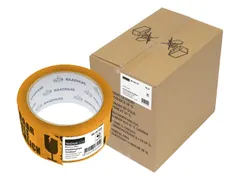 Verpakkingstape Raadhuis PP 48mmx66m breekbaar doos a 36 rol low nois