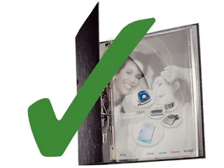 Showtas Leitz 4755 A4 4-gaats PVC 0.17mm glad met expansievouw - 3