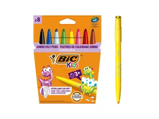 Kleurstiften BicKids Visacolor XL assorti blister à 8 stuks - 2