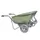 Elektrische kruiwagen,230l,HxBxD 730x880x1600mm,HDPE-bak,groen