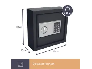 Sleutelkluis 28x30x10cm 30 Sleutels Elektronisch Cijferslot - 10