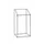 Afvalverzamelaar Groot Volume 1190x630x540mm 240 Liter Rotax-Zilver