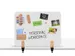 Bureauscherm Elements whiteboard 60x80cm klemmen