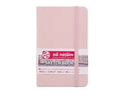 Schetsboek Talens Art Creation 80 witte vellen 140gr 90x140mm roze