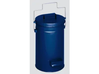 veiligheidsafvalbakken,25l,HxØ 500x270mm,romp staal RAL5010 - 2