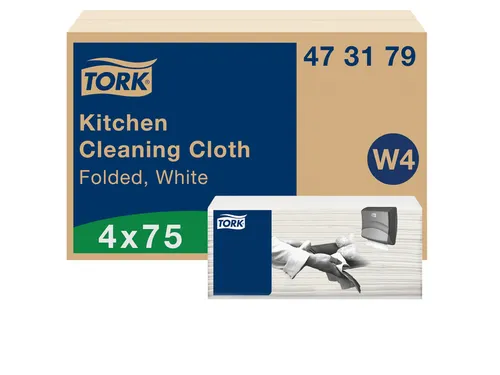 Reinigingsdoek Tork 473179 Kitchen Cleaning W4 extra absorberend wit 4