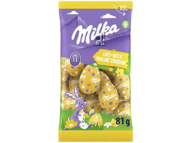 oeufs de Pâques, 81 g, lait praline croquant