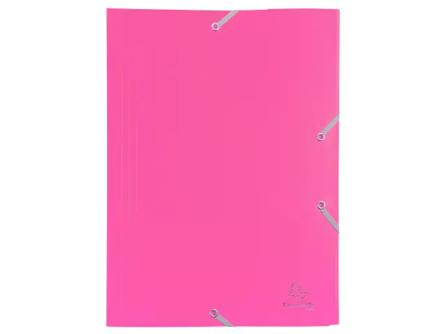 Elastomap 3 kleppen ondoorschijnende Polypropyleen 4/10de A4 Assorti