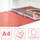 Colour'Breeze ringmap 2rings PP A4 harde kaft koraal