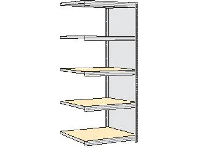 magazijnstelling,aanbouwveld,HxBxD 2000x875x626mm,vakl. 250kg