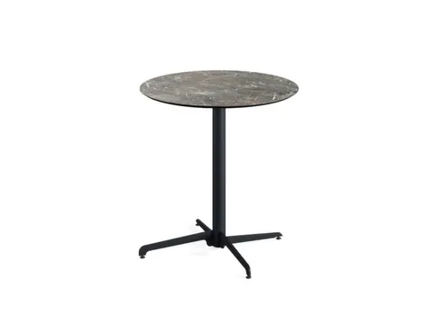 outdoortafel,HxØ 740x700mm,rond,X-onderstel zwart