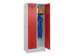 locker,HxBxD 1950x800x500mm,2vak,vak B 400mm,draaigrendel,sokkel