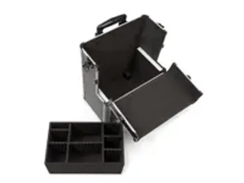 OUTLET Gereedschapskoffer Aluminium Trolley 370x270x670mm Zwart