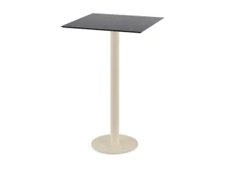 statafel,HxBxD 1090x700x700mm,rechthoekig,schotelvoet zandkleuren - 1