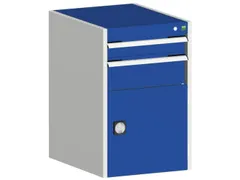 ladekast HxBxD 800x525x525mm 2laden RAL7035 front RAL5010