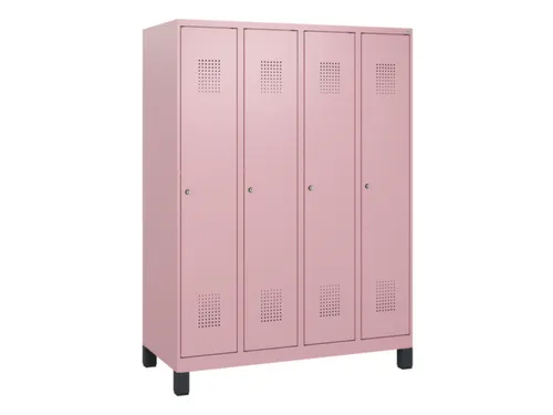schoollocker,HxBxD 1630x1200x500mm,4vak,vak B 300mm,cil.-slot,voeten