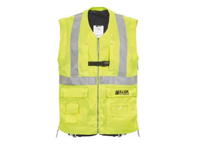 Honeywell H500 1036125 harnas met snelsluting, maat 03, hi-viz geel, p