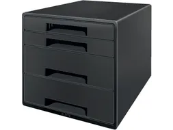 Recycle ladenblok 4 laden 287x270x363mm zwart