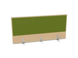 opzetpaneel,v. bureau,aanbouw achter,B 1200mm,NE-esdoorn,BN7048-groen