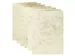 Correspondentiekaart Papicolor dubbel 105x148mm marmer ivoor pak 6 st