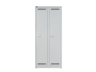 garderobekast,HxBxD 1850x800x500mm,2vak,vak B 400mm,cil.-slot - 1