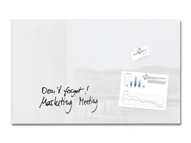 Sigel Artverum Glas Magneetbord 78x48cm Wit