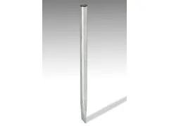 paal,v. afvalbak,H 1450mm,staal verzinkt